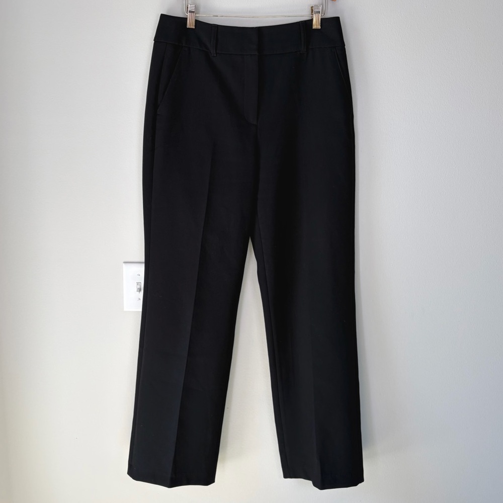 White House Black Market Black Wide Leg Trousers Work Wear Career Office